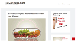 Desktop Screenshot of humancure.com